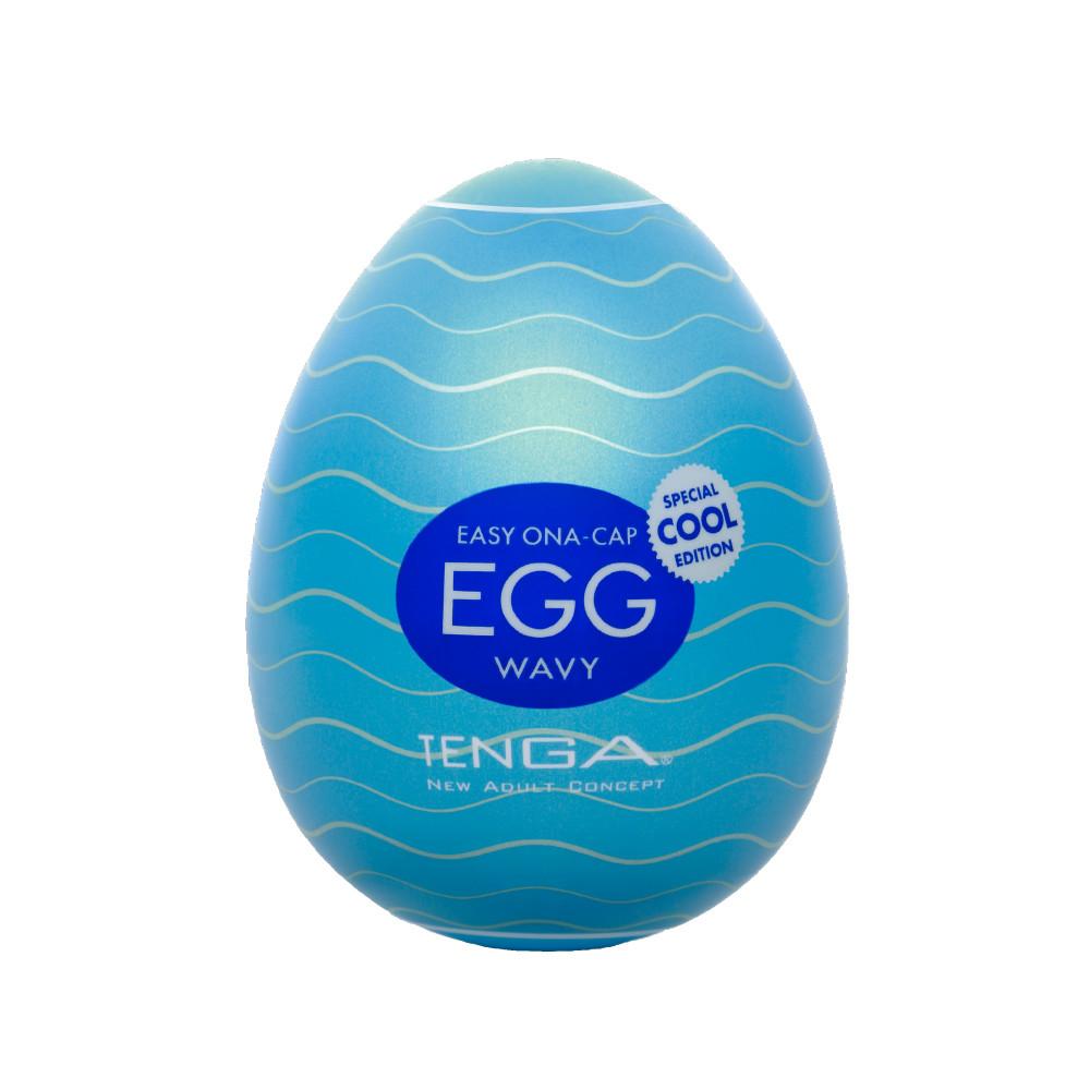 Pánský masturbátor vajíčko Tenga Egg Cool Wavy